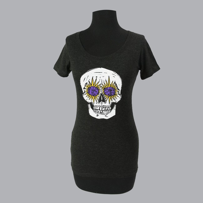 Purple Scoop Neck Tee